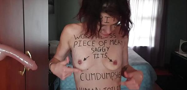  Skinny petite slut dreams of having more then one cock | gangbang fantasy